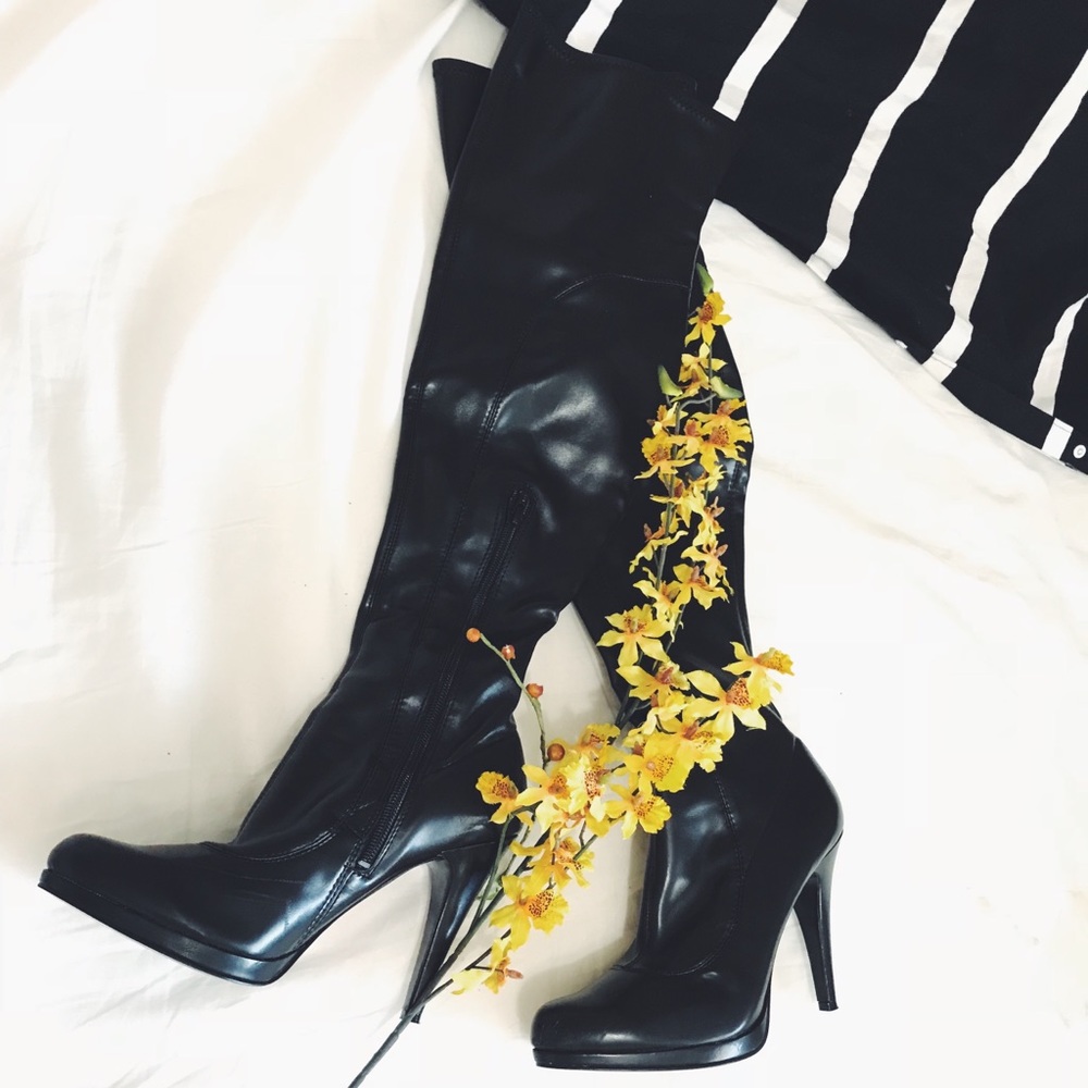 Nine West thigh high stilettos